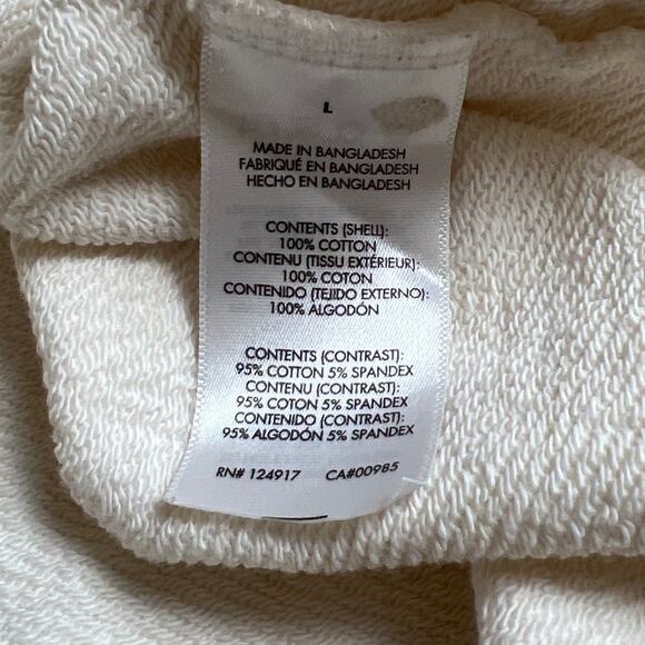 WeWoreWhat White Women Basic Hoodie Size Large - Picture 3 of 7